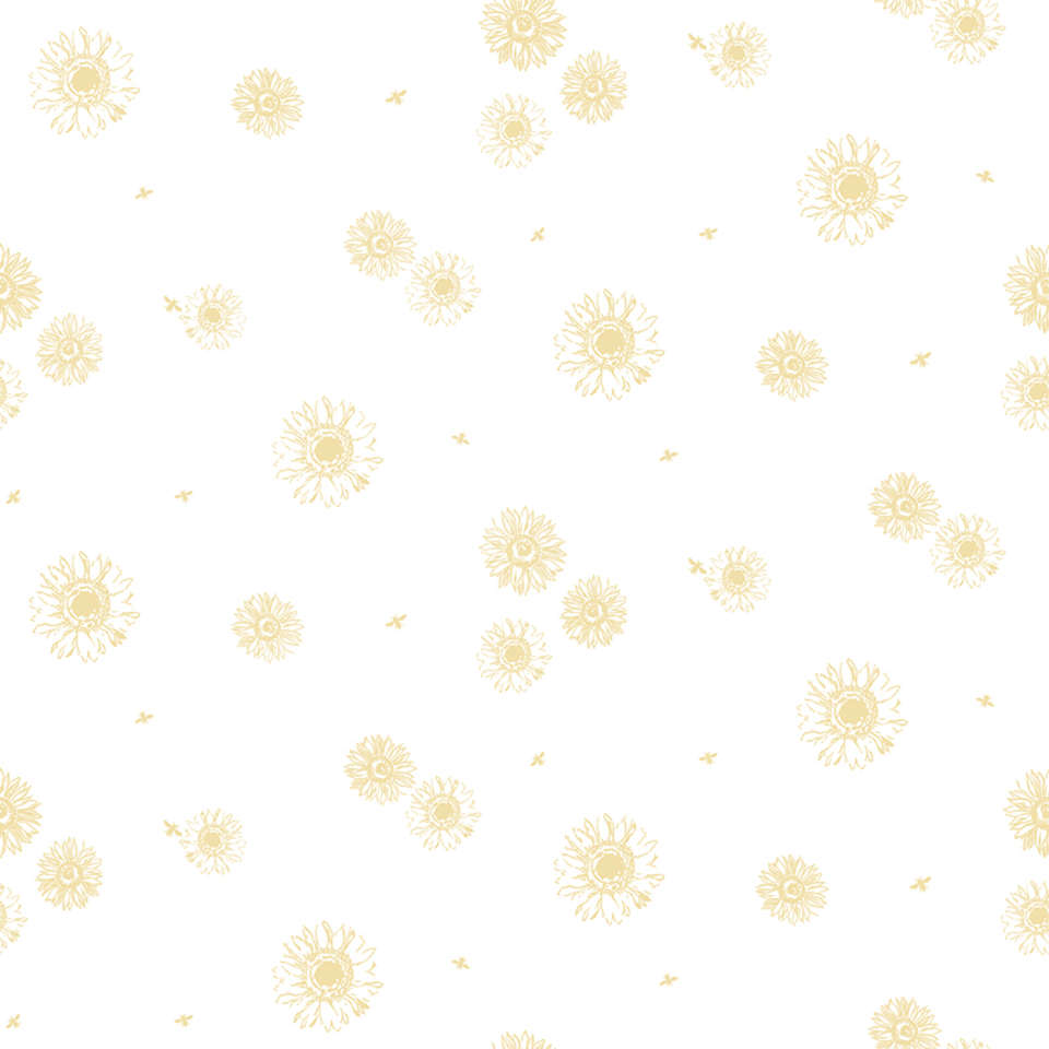 Riley Blake Designs - Honey Bees and Flowers Please - C15134-WHITE