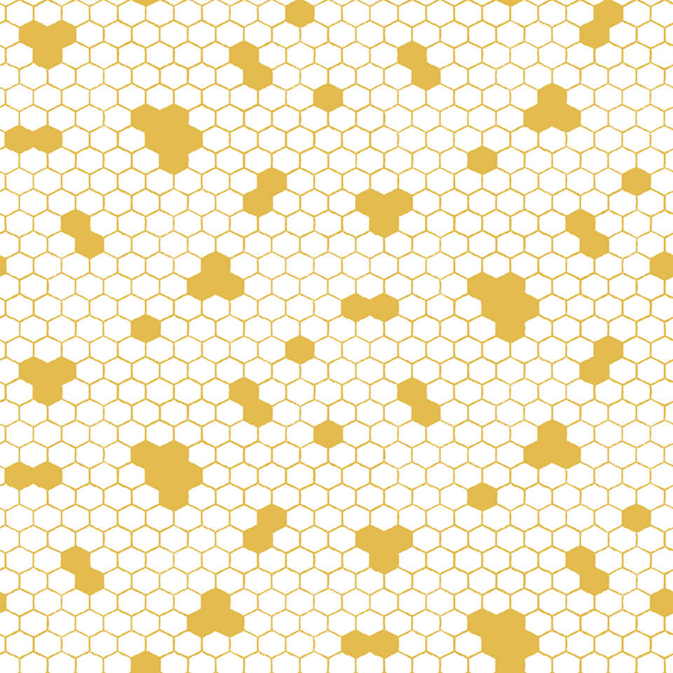 Riley Blake Designs - Honey Bees and Flowers Please - C15135-WHITE