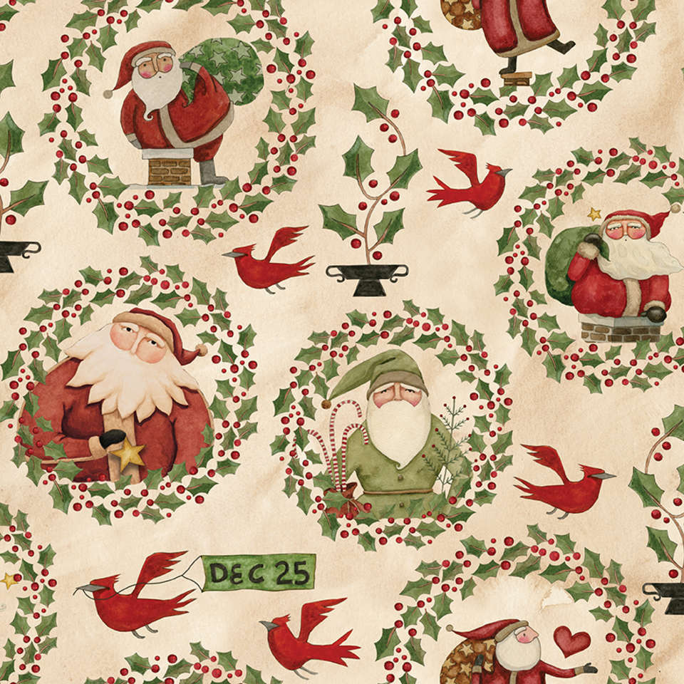 Riley Blake Designs - Up on the Housetop - C14731-SNOWFLAKE