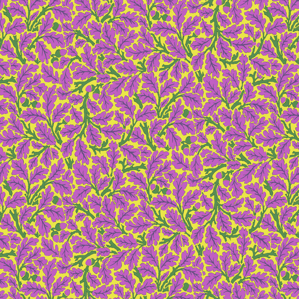 Free Spirit - Kaffe Fassett and Morris & Co. Dec 2024 - PWKW003.VIOLET Oak FULL WIDTH