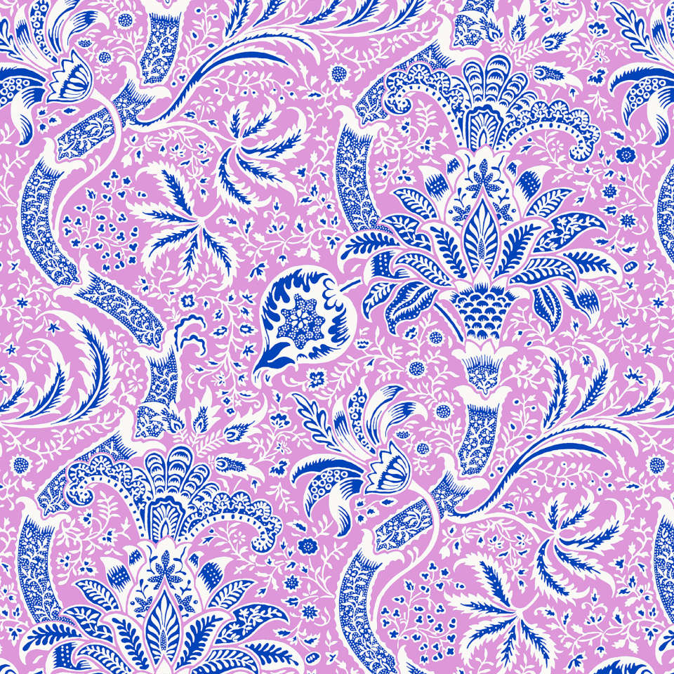 Free Spirit - Kaffe Fassett and Morris & Co. Dec 2024 - PWKW005.PINK Indian FULL WIDTH