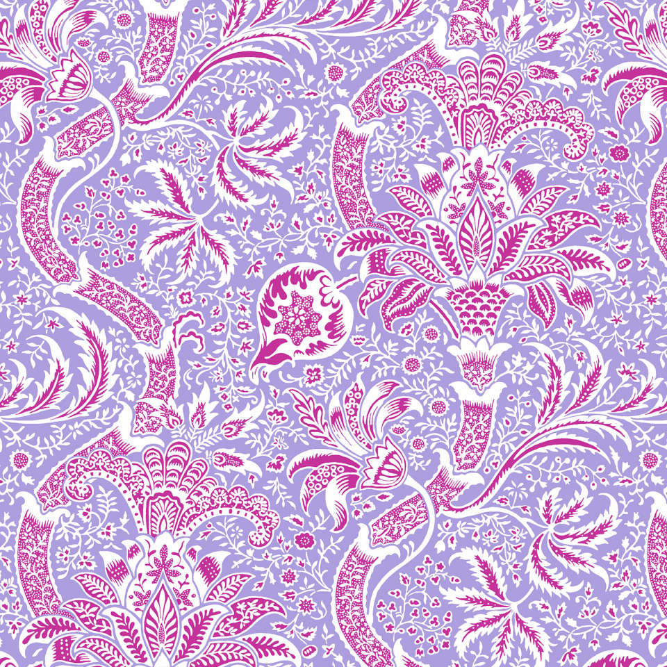 Free Spirit - Kaffe Fassett and Morris & Co. Dec 2024 - PWKW005.LAVENDER Indian FULL WIDTH