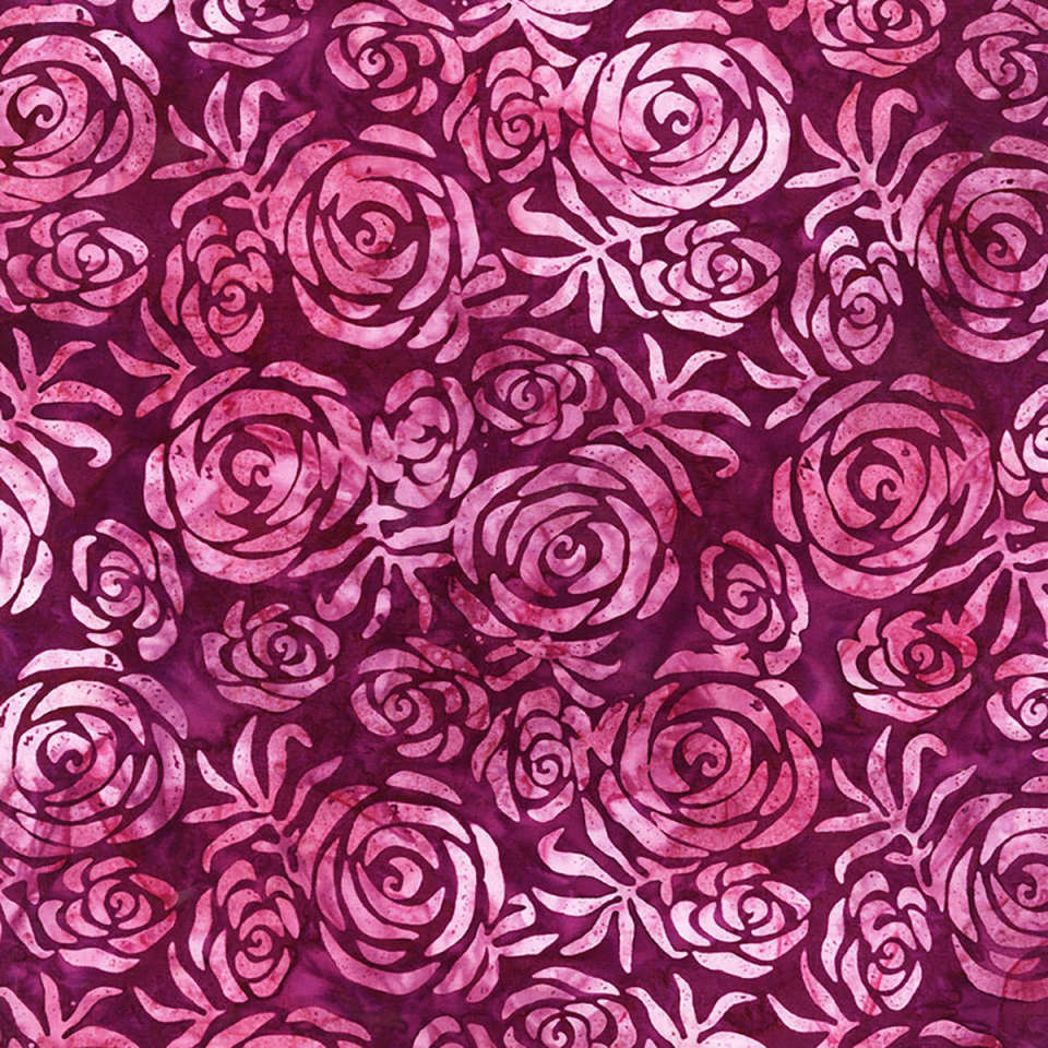 Timeless Treasures - Tonga Rose Petals - TONGA-B8382-VELVET