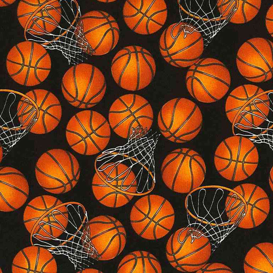 Timeless Treasures - Basketball - GM-C5814-BLACK