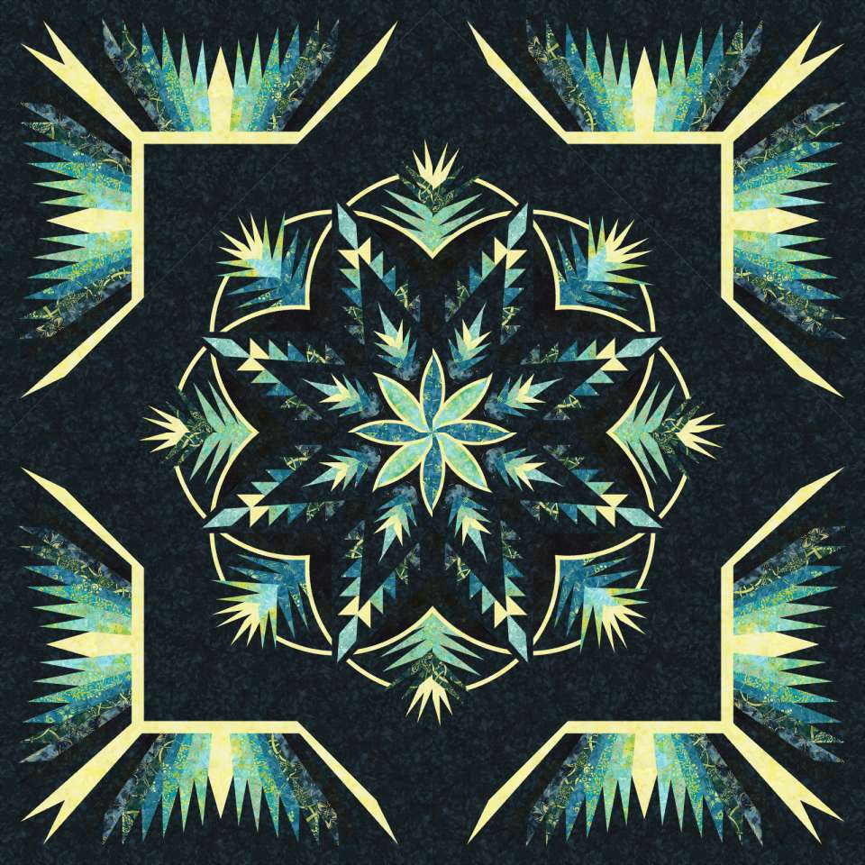 Tequila Lime Queen Waterfall Quilt Kits Marketplace Quiltster