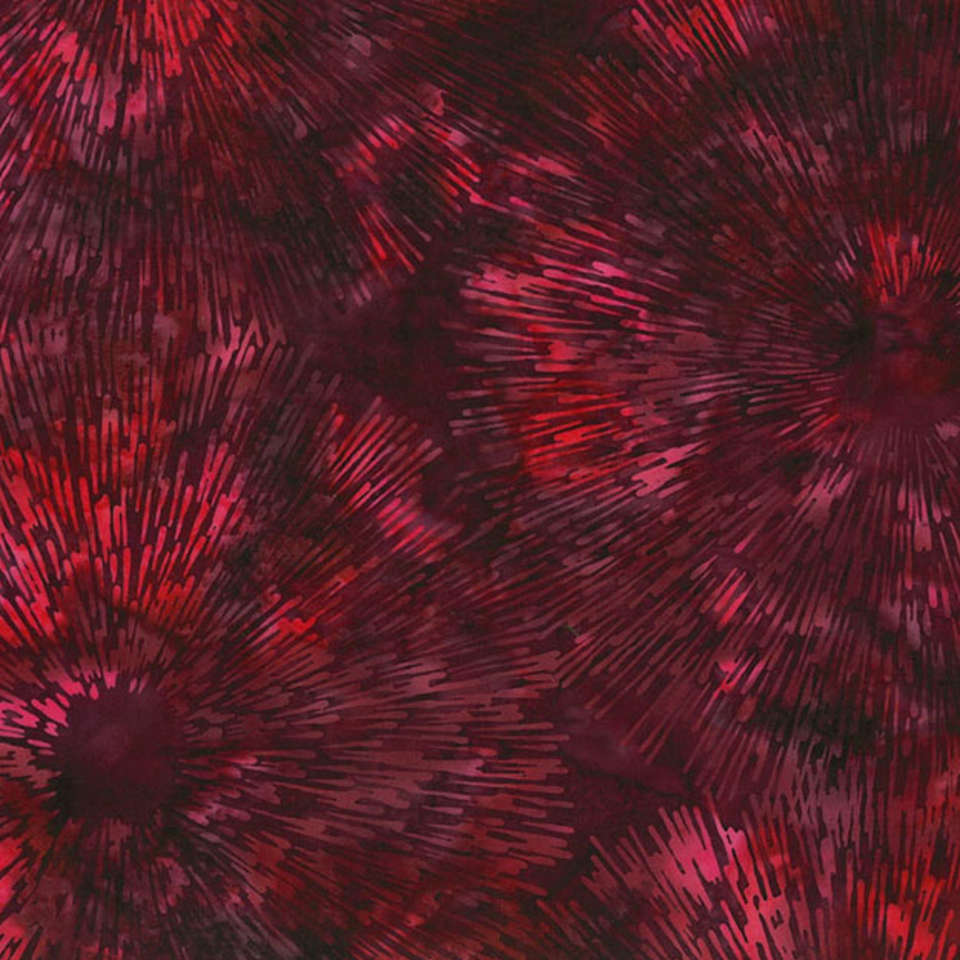 Hoffman California Fabrics - Raspberry Swirl - W2595-38-Burgundy