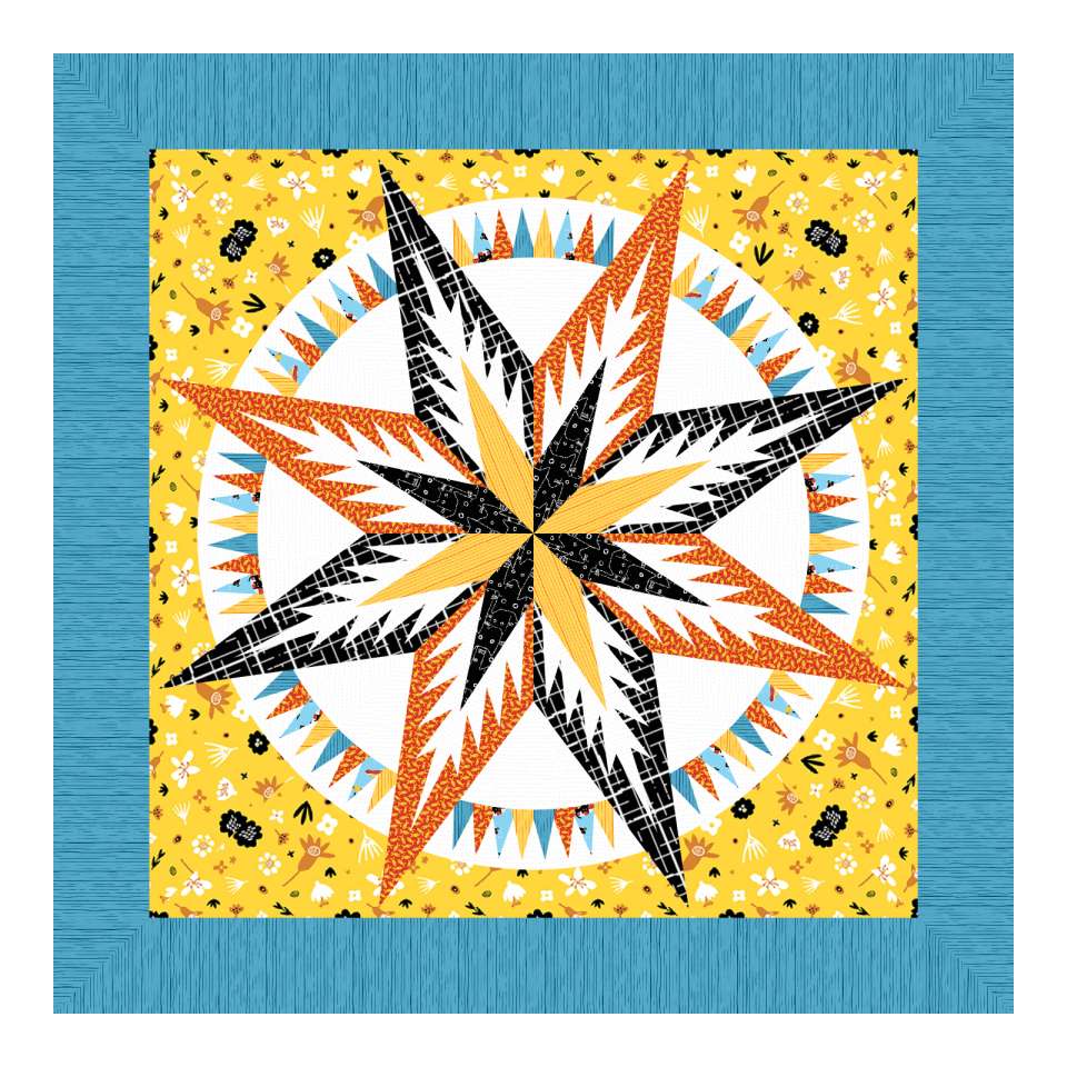 Antique Lighthouse Dear Stella Fabrics • 40x40 Kit with Pattern: $100.00 Sale: $60.00