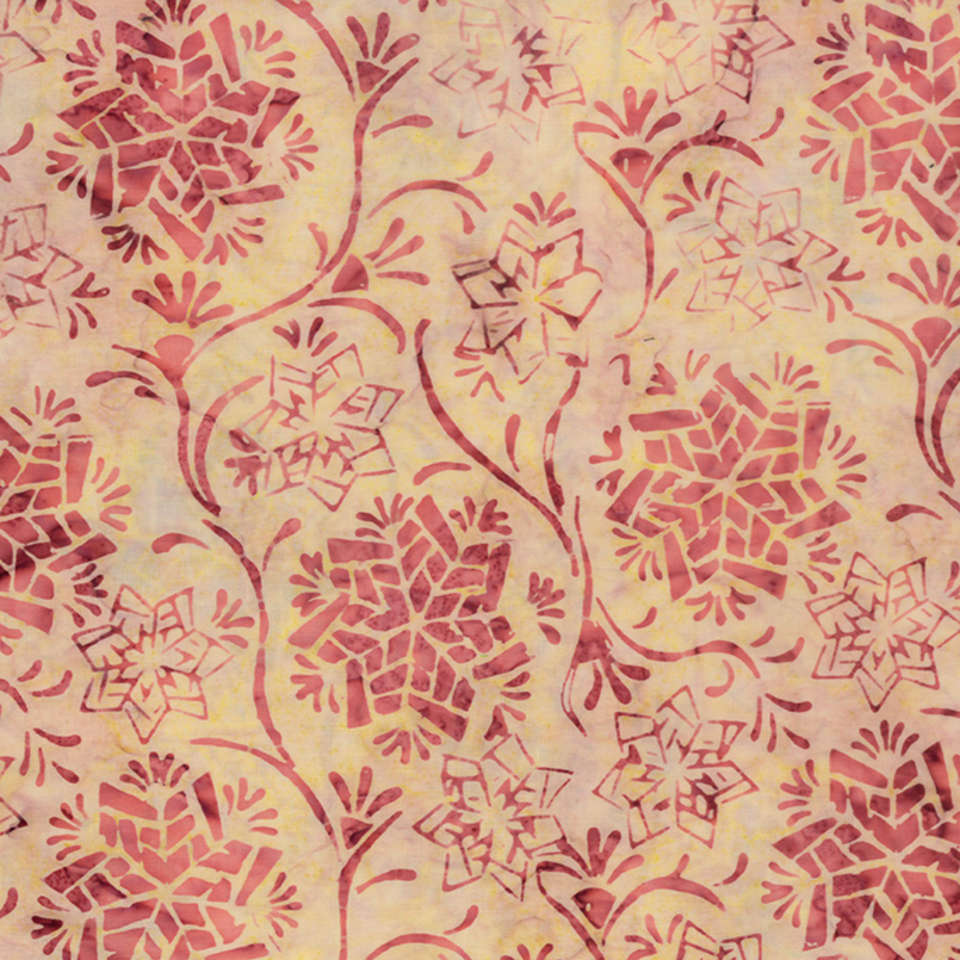 Timeless Treasures - Tonga Apple Basket - TONGA-B6876 DAHLIA