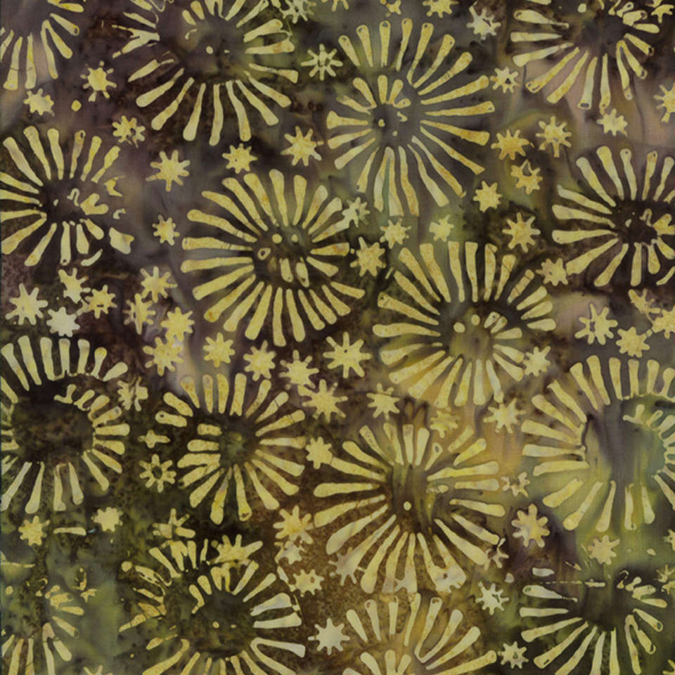 Timeless Treasures - Tonga Apple Basket - TONGA-B8214 MOSS