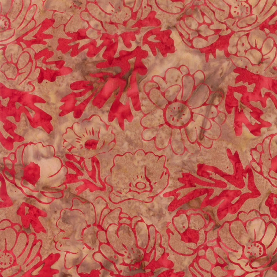 Timeless Treasures - Tonga Apple Basket - TONGA-B3732 SPICE