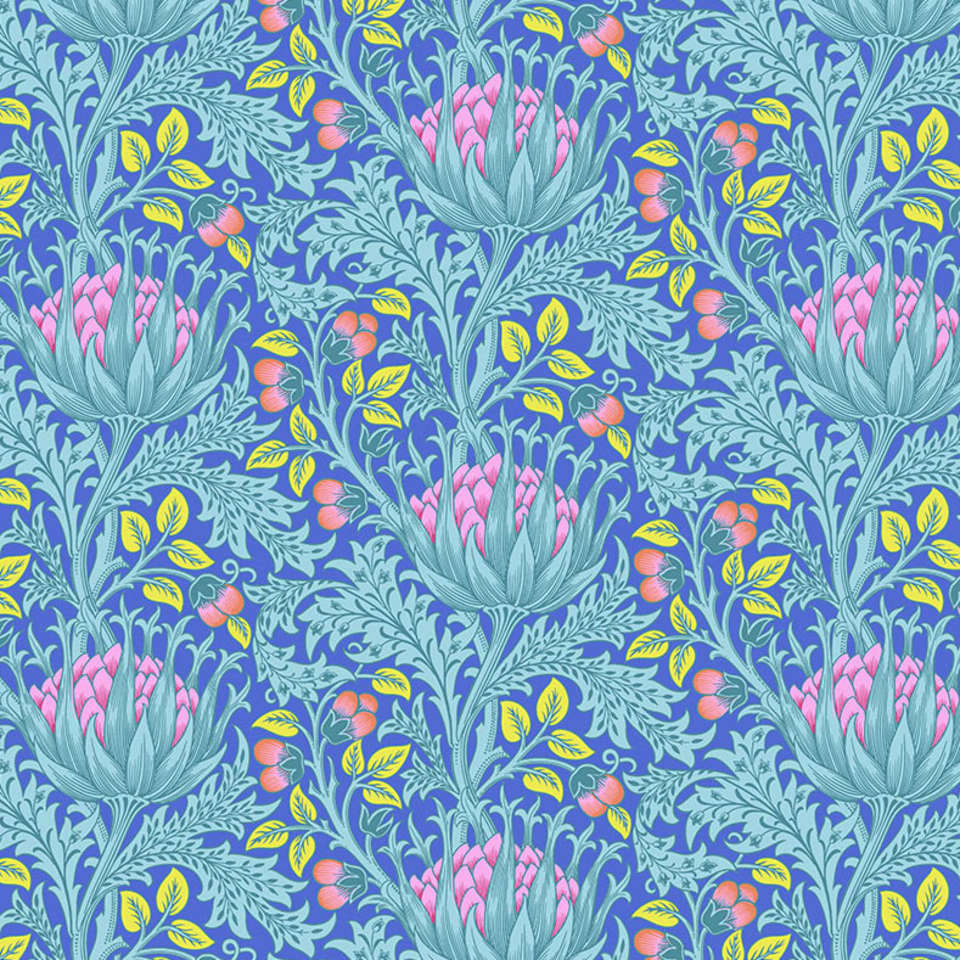 Free Spirit - Kaffe x Morris & Co. Cotton - PWKW001.BLUE