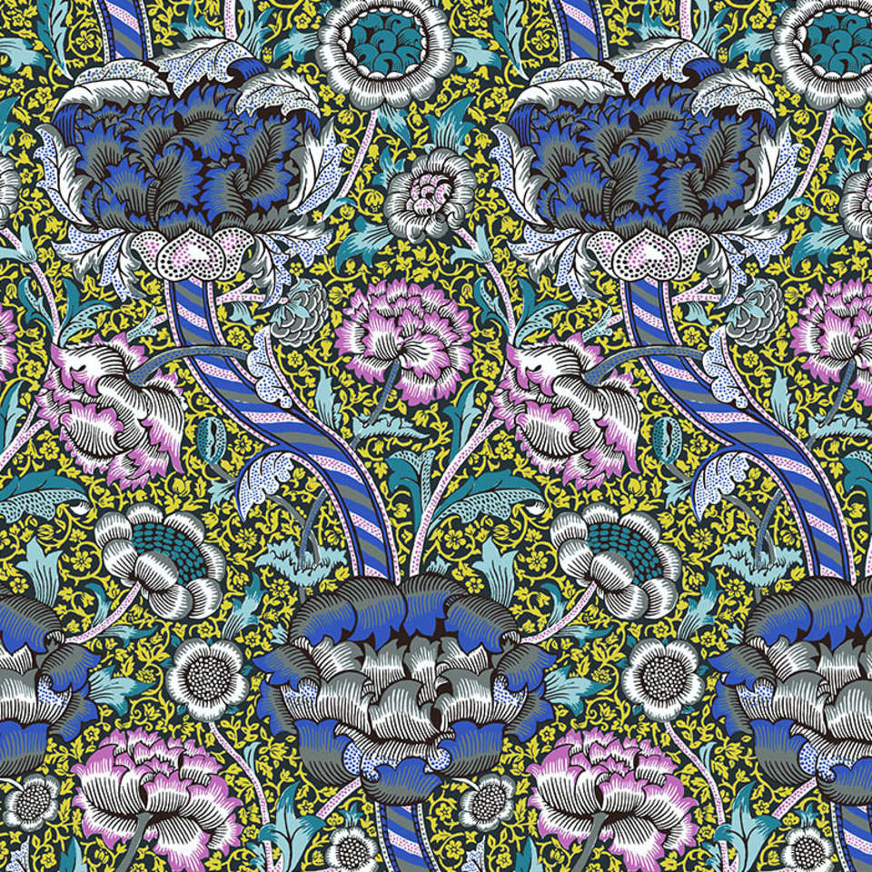 Free Spirit - Kaffe x Morris & Co. Cotton - PWKW012.CONTRAST