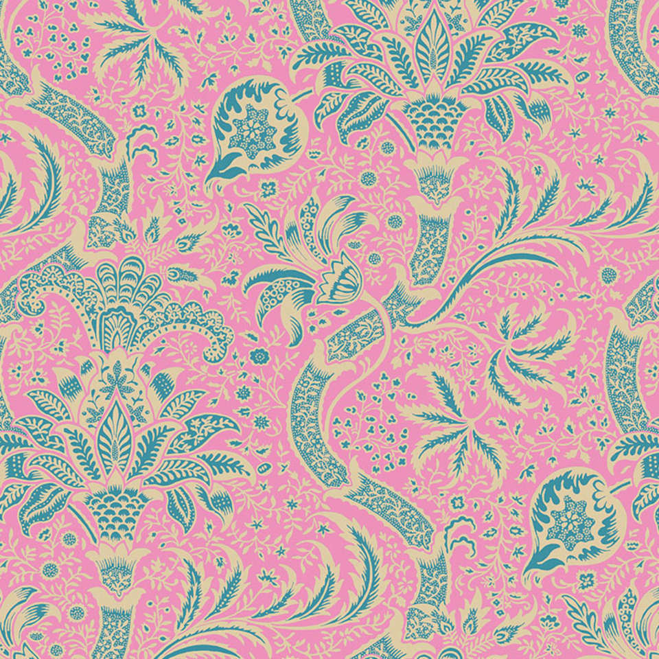 Free Spirit - Kaffe x Morris & Co. Cotton - PWKW005.OPERA