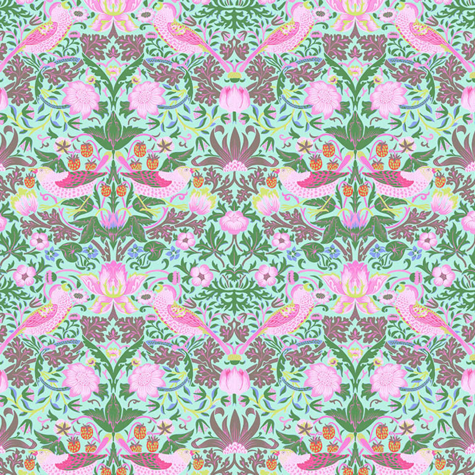 Free Spirit - Kaffe x Morris & Co. Cotton - PWKW013.AQUA