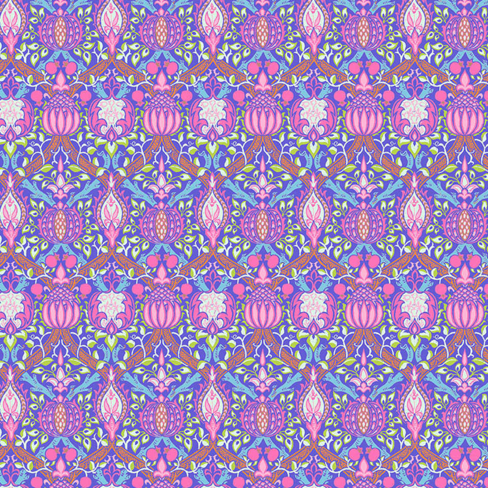 Free Spirit - Kaffe x Morris & Co. Cotton - PWKW008.PURPLE