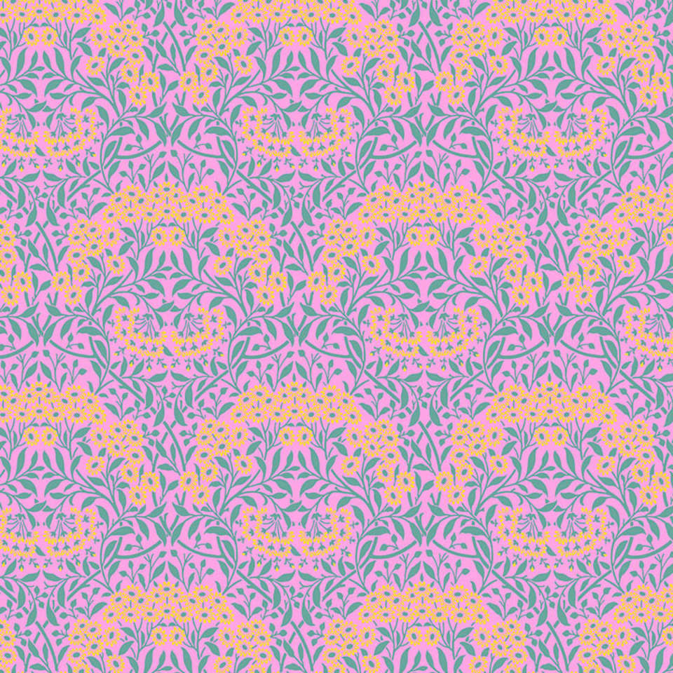 Free Spirit - Kaffe x Morris & Co. Cotton - PWKW007.PINK