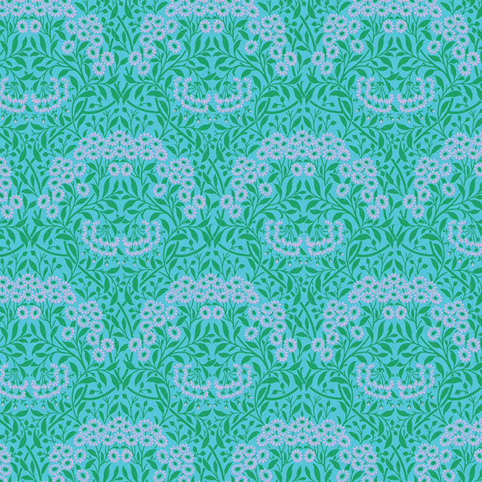 Free Spirit - Kaffe x Morris & Co. Cotton - PWKW007.AQUA