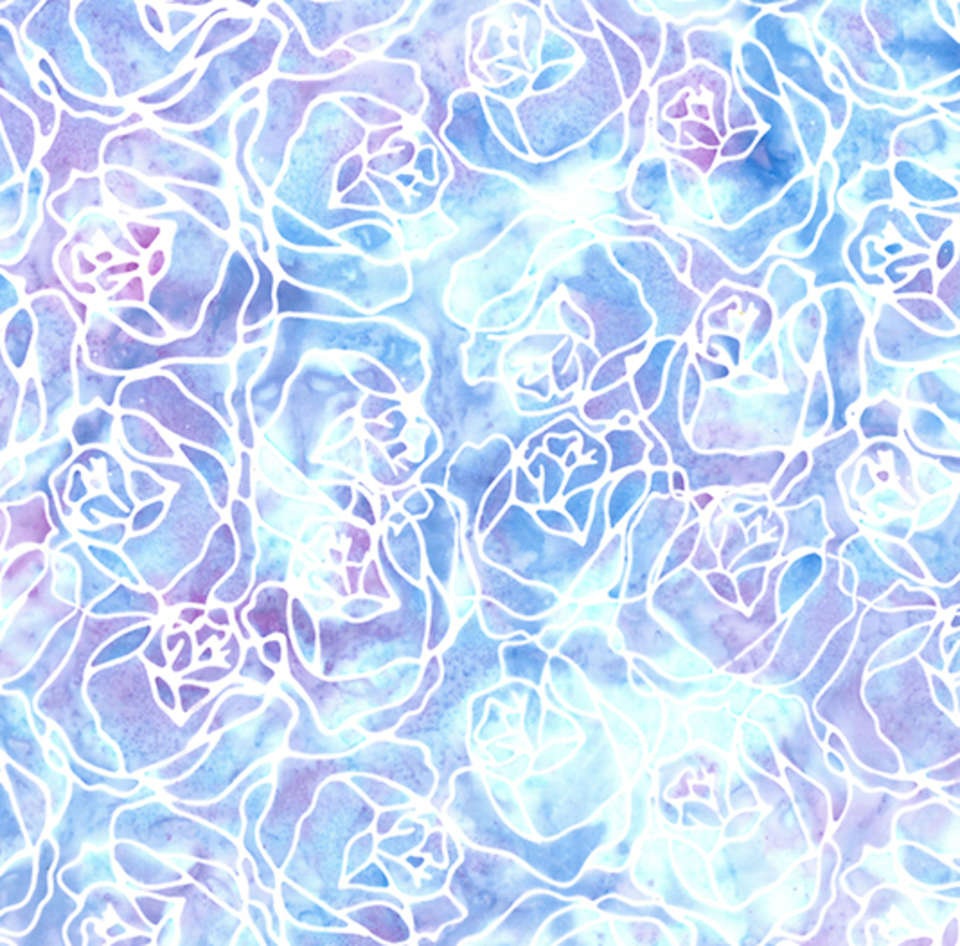 Hoffman California Fabrics - Electric Rose - W2587-139-Periwinkle