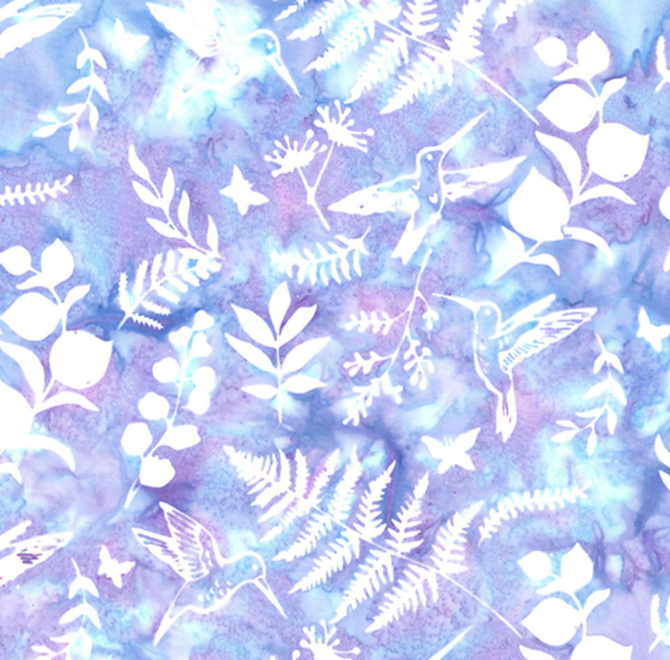 Hoffman California Fabrics - Electric Rose - W2584-139-Periwinkle