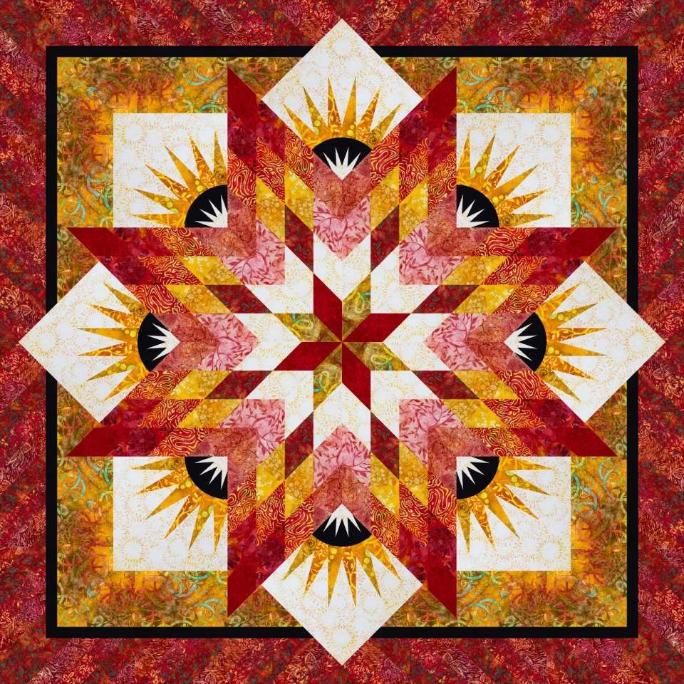 Summer Solstice Riley Blake • 60x60 Fabric Only Kit: $128.00 Sale: $76.80 Kit with Replacement Papers: $155.00 Sale: $93.00 Kit with Pattern: $179.00 Sale: $107.40