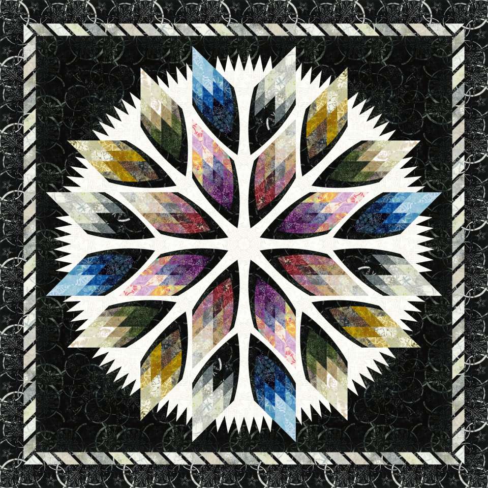 Zen Garden 2025 Special Strip Set by Quiltworx • 80x80 Fabric Only Kit: $262.00 Sale: $196.50 Kit with Replacement Papers: $307.00 Sale: $230.25 Kit with Pattern: $347.50 Sale: $245.63