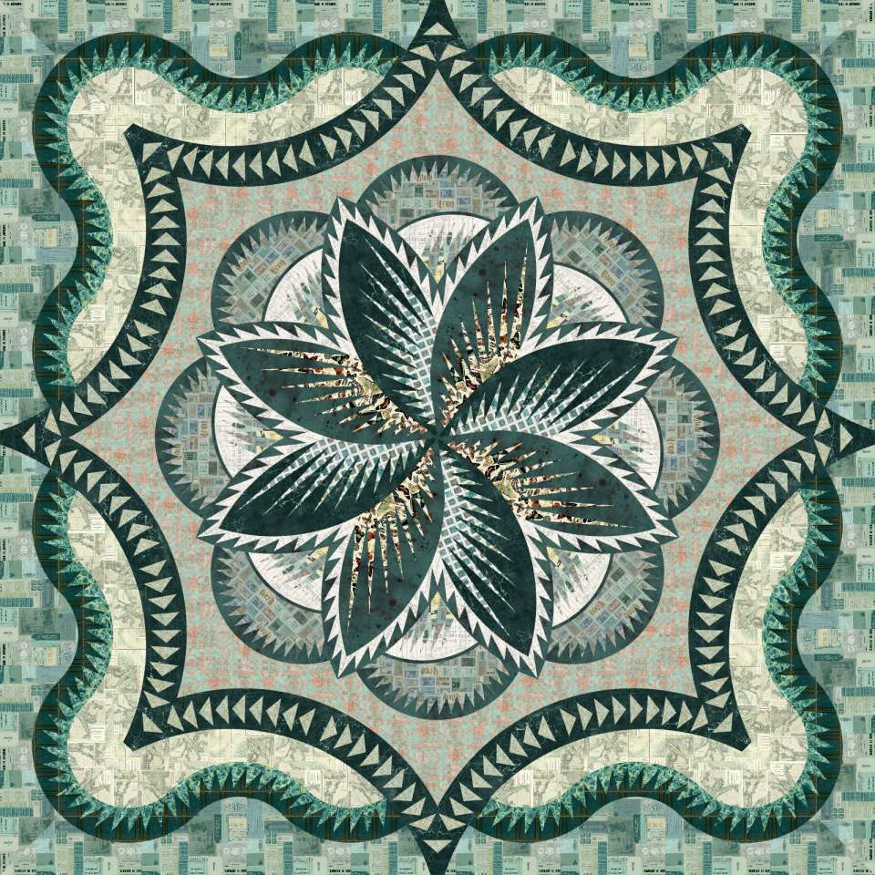 Green Hosta Hues Kit • 100x100 • Kit with Pattern Sale: $436.25 ($478.50)