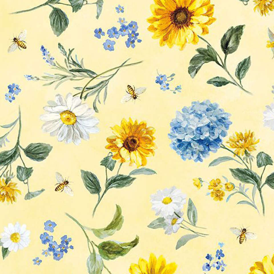 Wilmington Prints - Bees & Blooms - 1077-89283-557