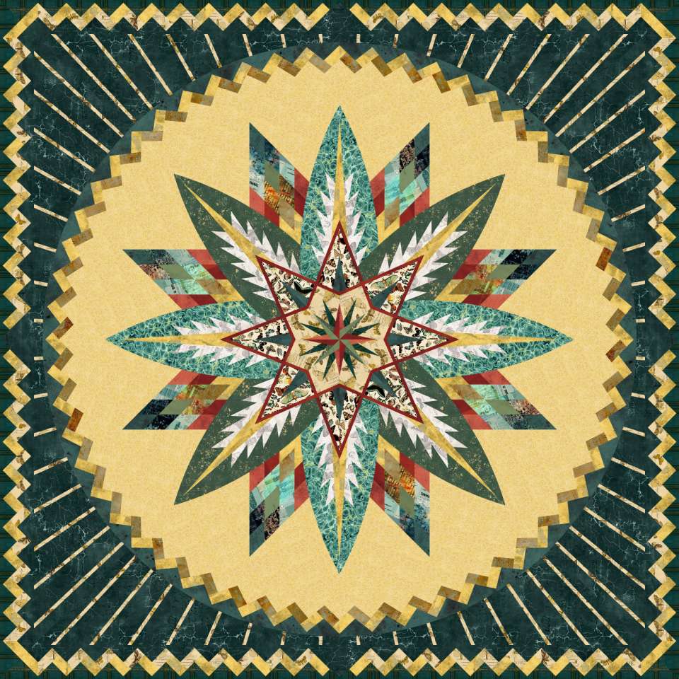 Butterfly Garden in Tim Holtz • 80x80 $273.00 Fabric Only $325.00 Kit with Replacement Papers $348.00 Kit with Pattern