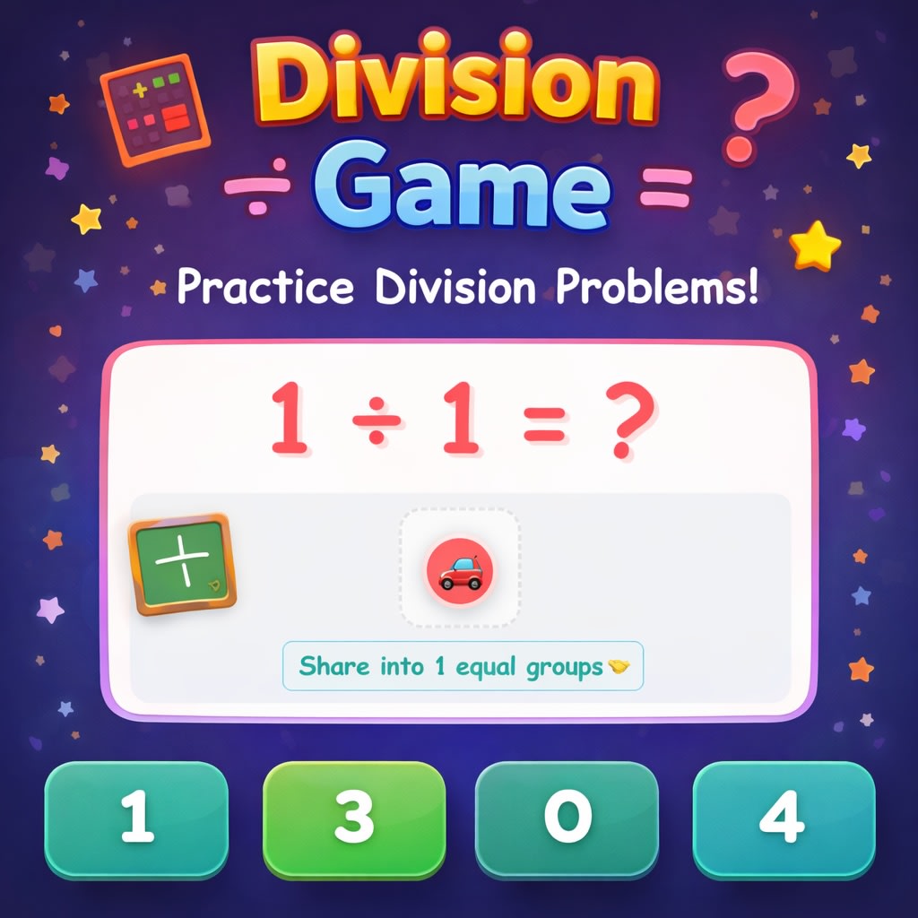Online Division Game for Kids