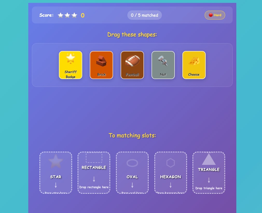 Shape Sorter Game for Kids