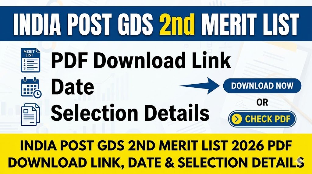 India Post GDS 2nd Merit List 2026: Cut-Off, Result & Next Steps
