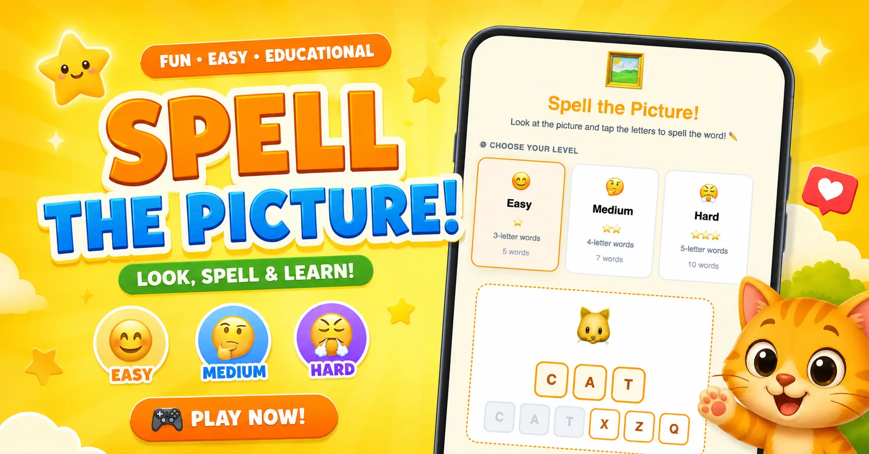 Spell the Picture Game for Kids