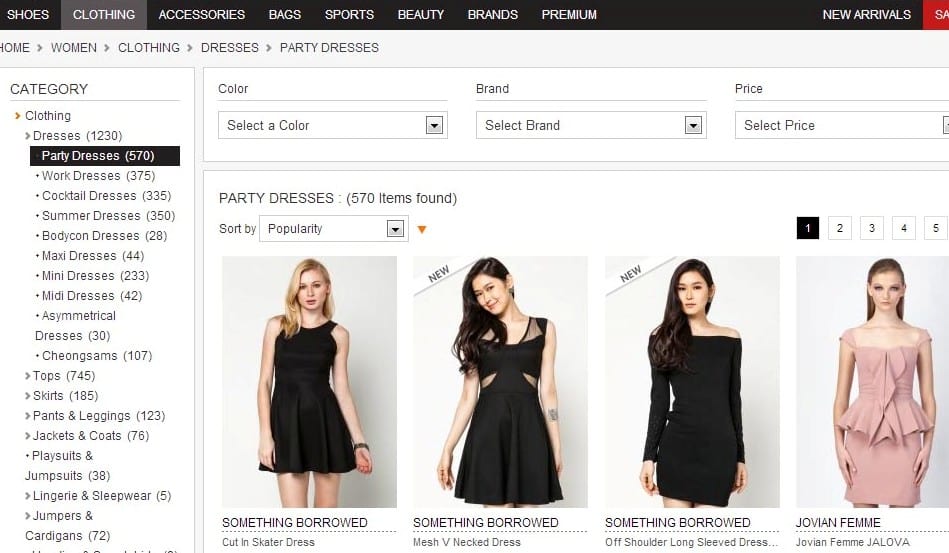 branded online shopping sites