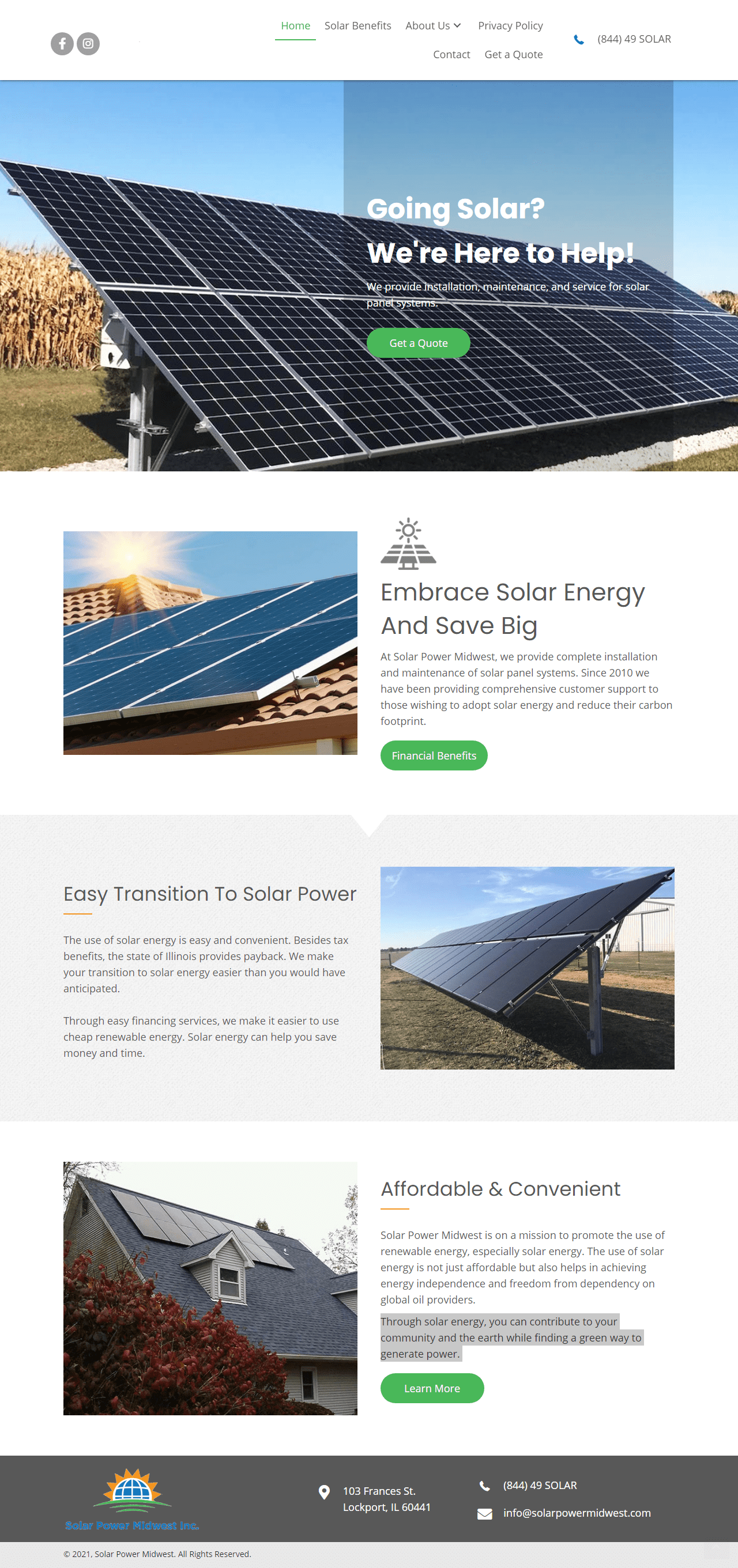 Commercial Solar Power IL