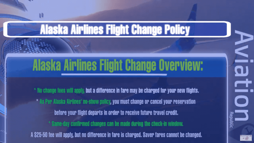 Alaska Airlines Flight Change