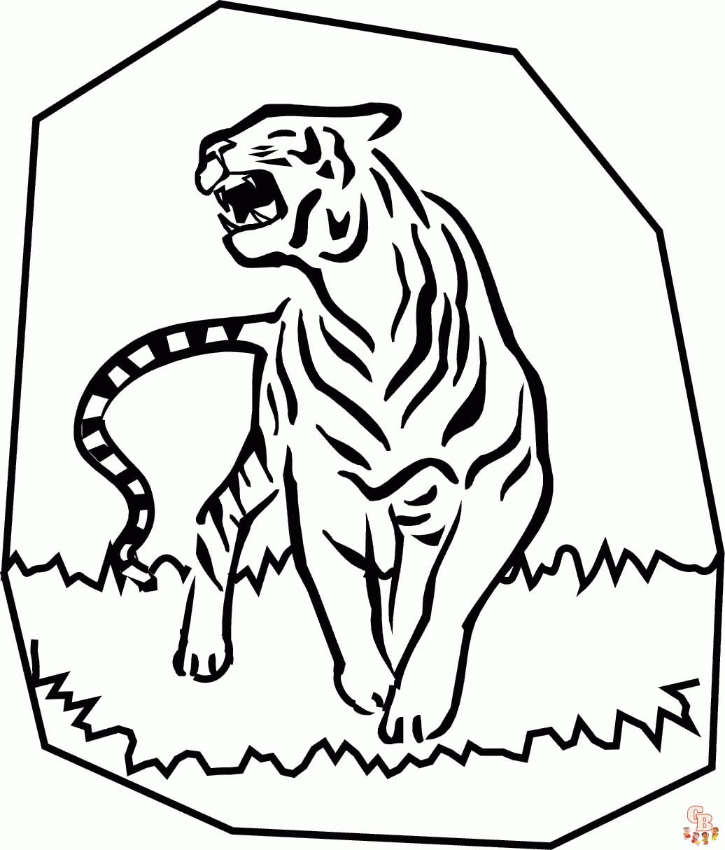 Tiger coloring pages printable