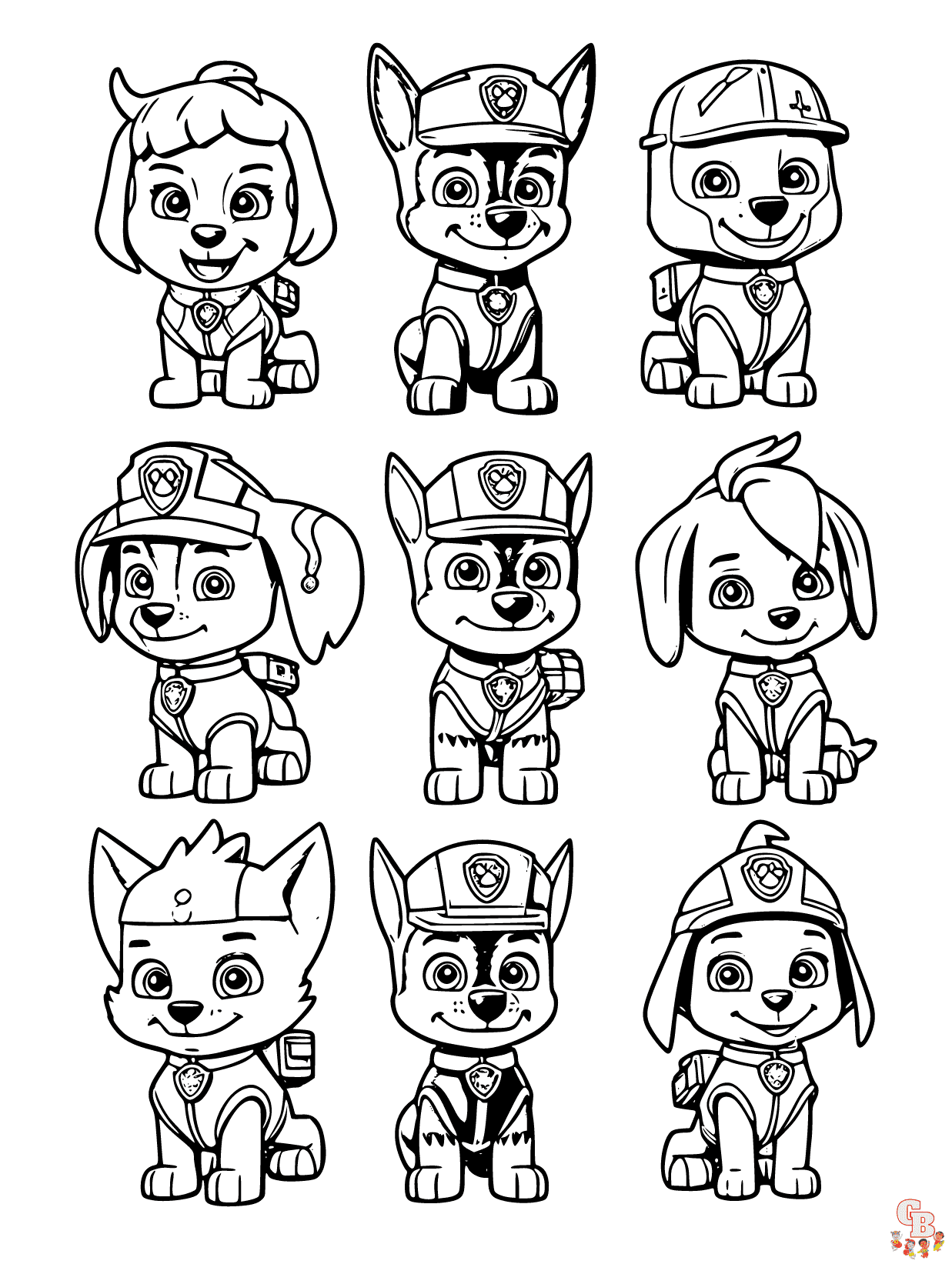 Paw Patrol coloring pages