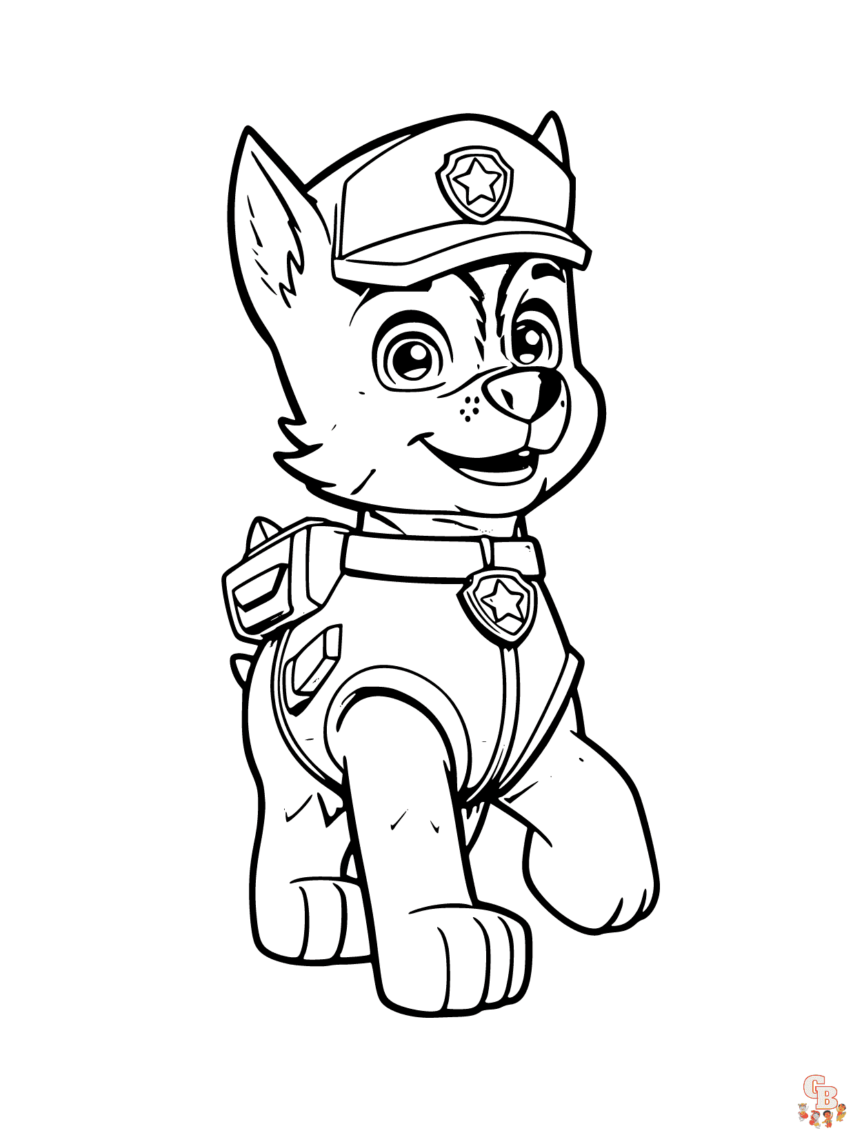 Paw Patrol coloring pages easy