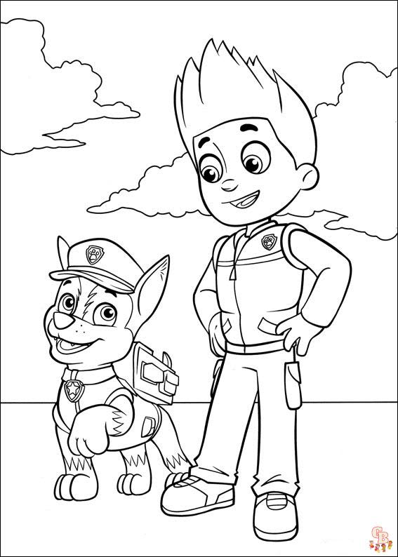 Paw Patrol coloring pages to print