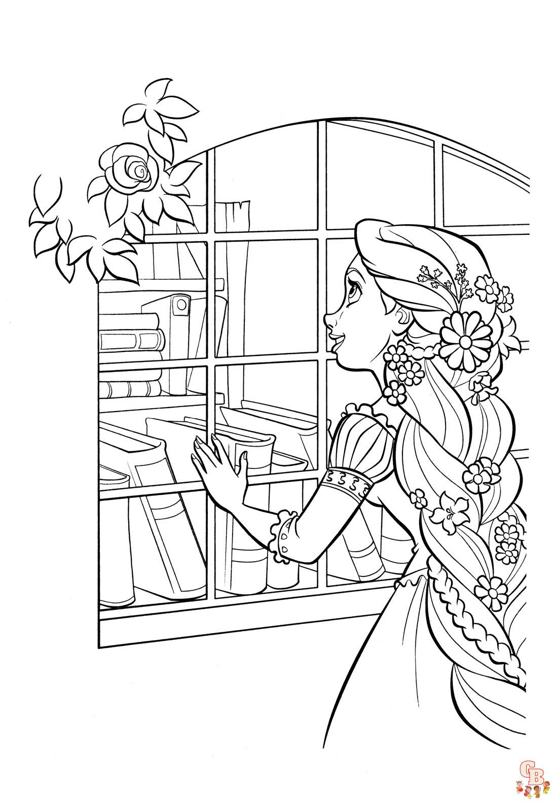 disney princess coloring pages tangled