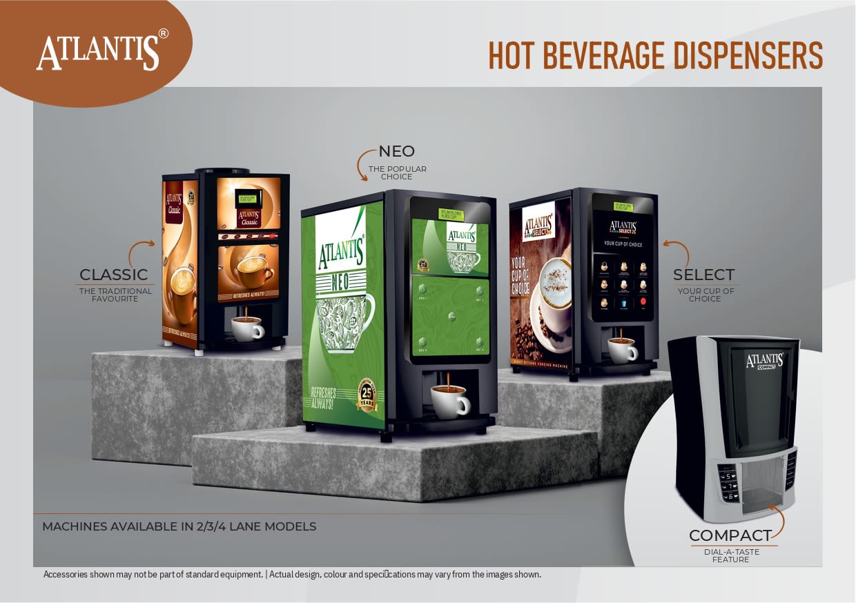 Tea coffee vending machine model