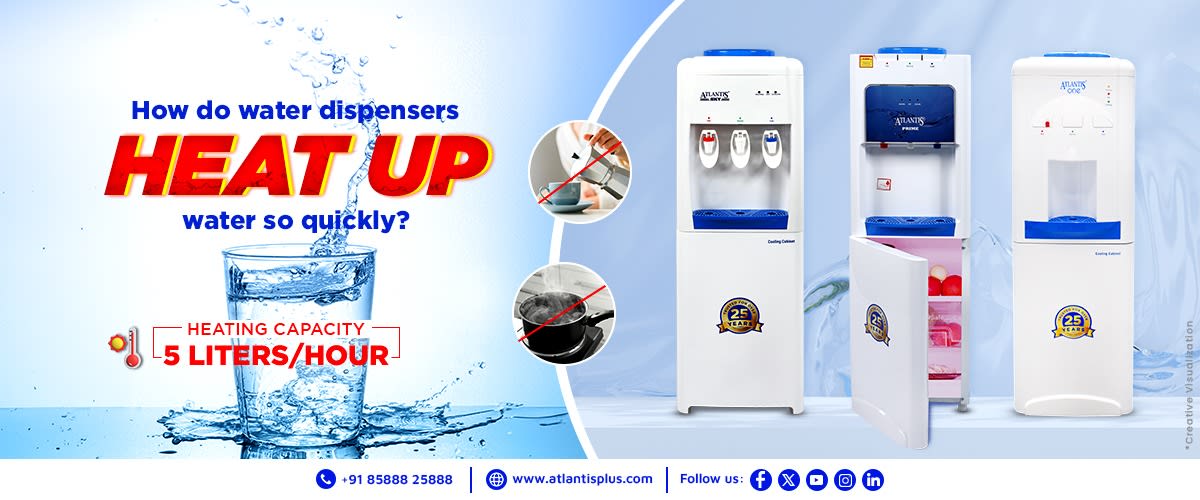 How do water dispensers heat up water so quickly