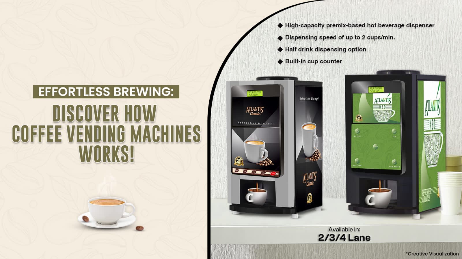 how hot beverage vending machine work
