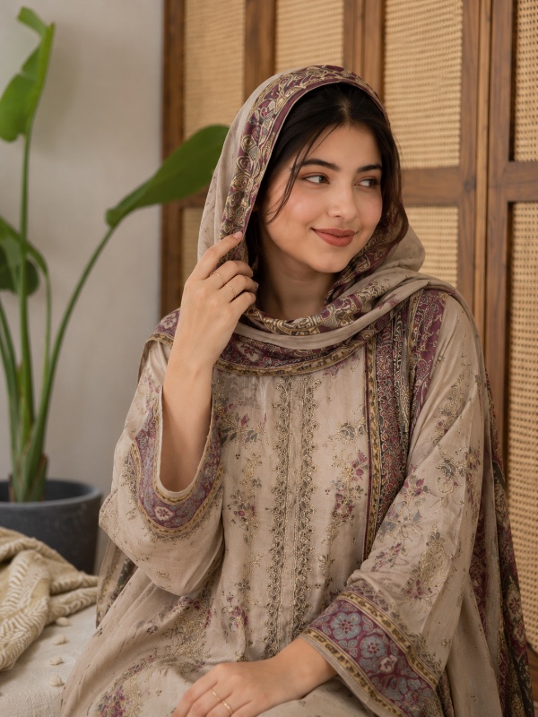 Premium Muslin Silk Suit [MS004]