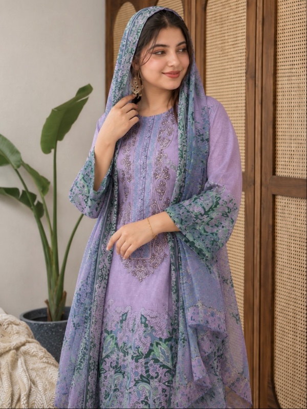 Lilac Pakistani Suit [PC033]