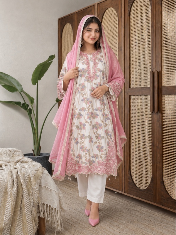 Blush Pink Floral Suit [PC036]