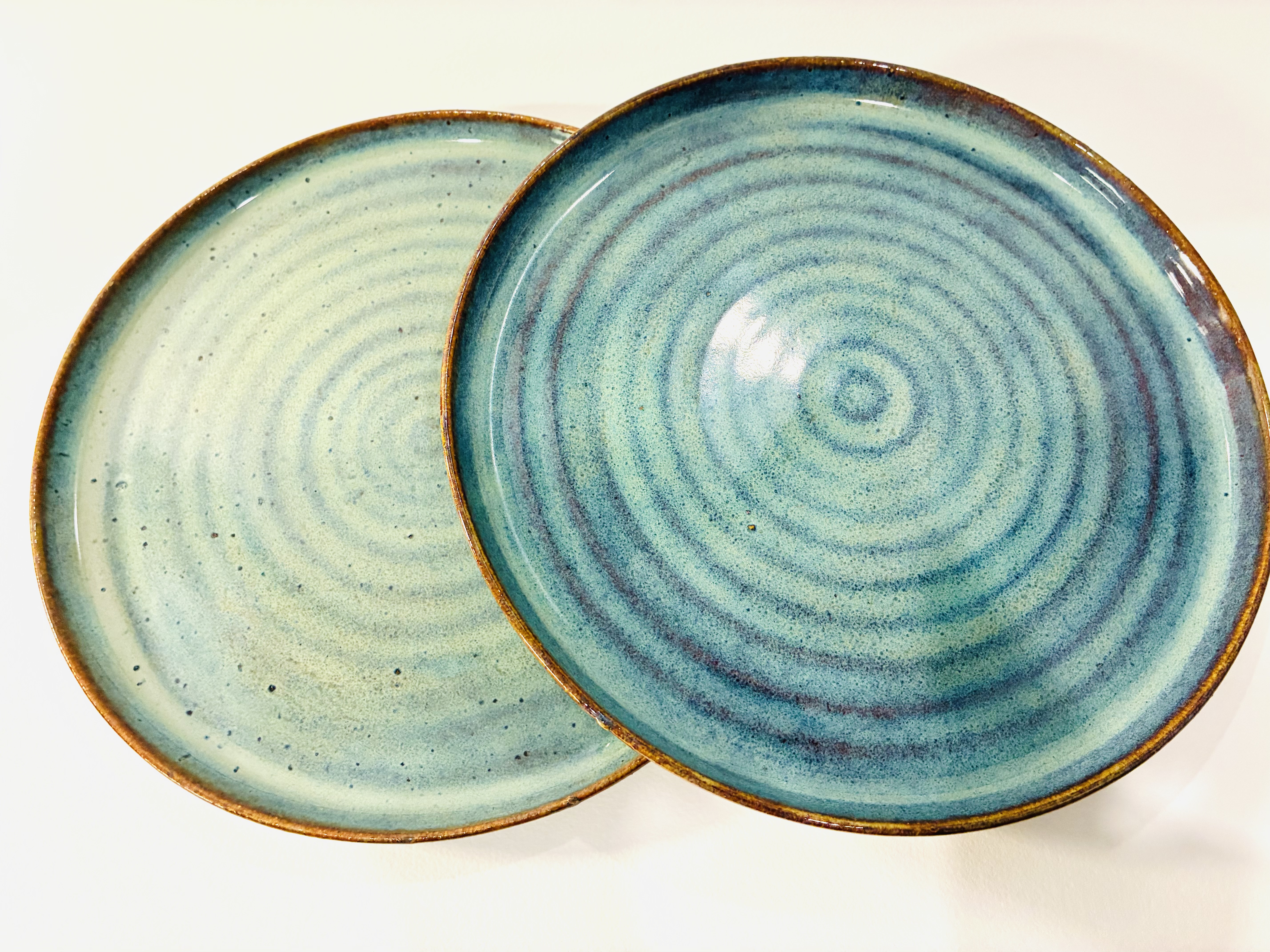 Textured Turquoise Dinner Plate
