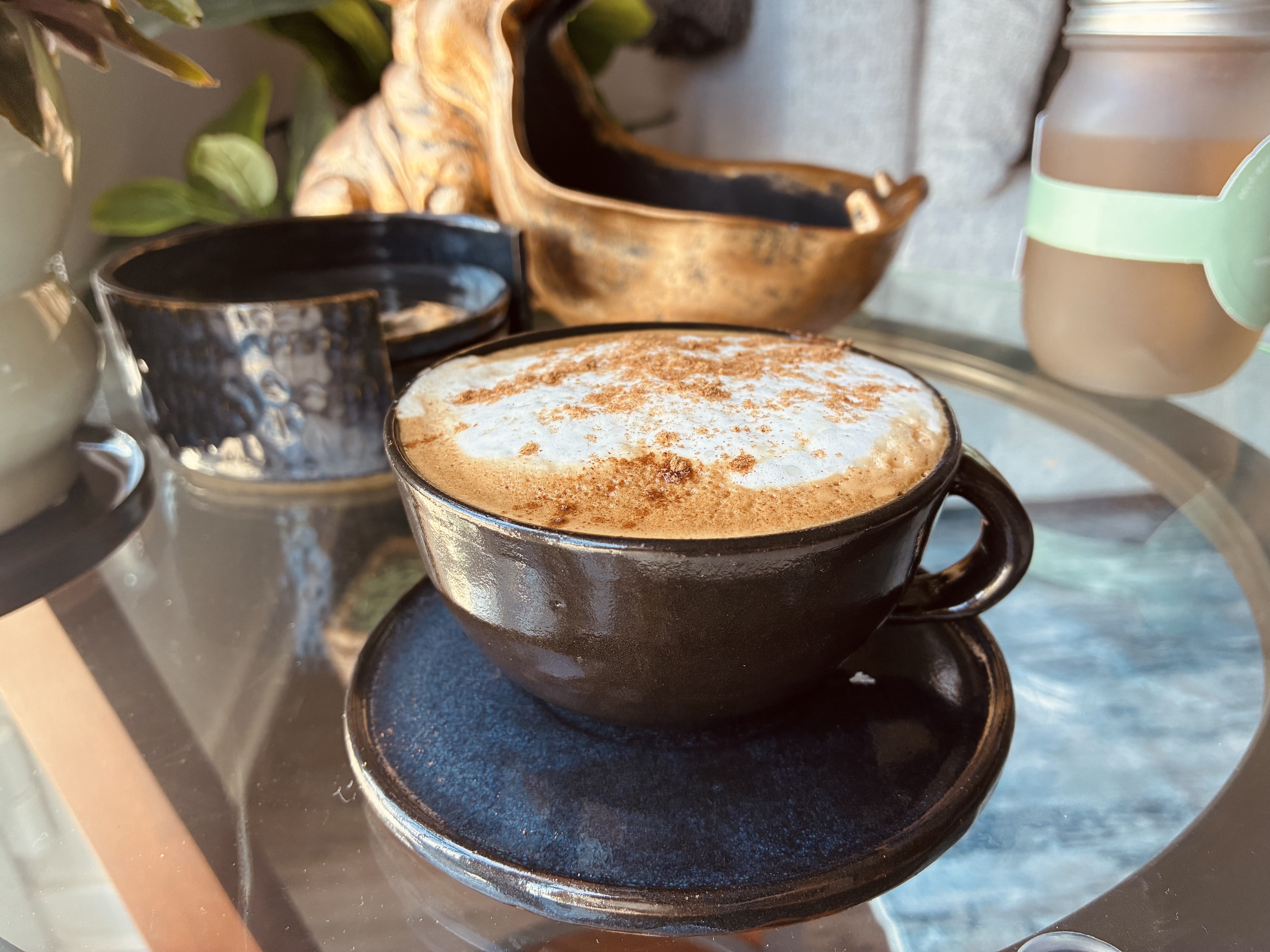 Handmade Coffee Cup with Saucer