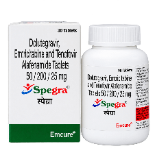 Spegra Tablet (Dolutegravir 50mg + Emtricitabine 200mg + Tenofovir Alafenamide 25mg)