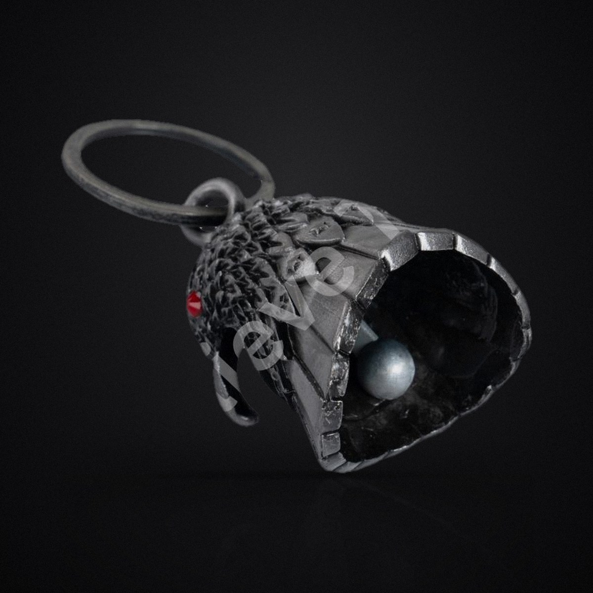 Red Eyes Eagle Motorcycle Guardian Bell - 3D Biker Good Luck Charm